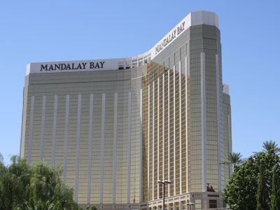 View of Mandalay Bay from strip