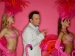 Nathan Burton with Dancers and Flamingos